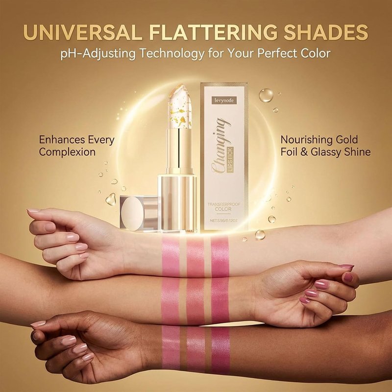 Skiennix Color Changing Lipstick - Transferproof PH Activated Tint Balm | Long-Lasting Hydrating Glow (1pc)