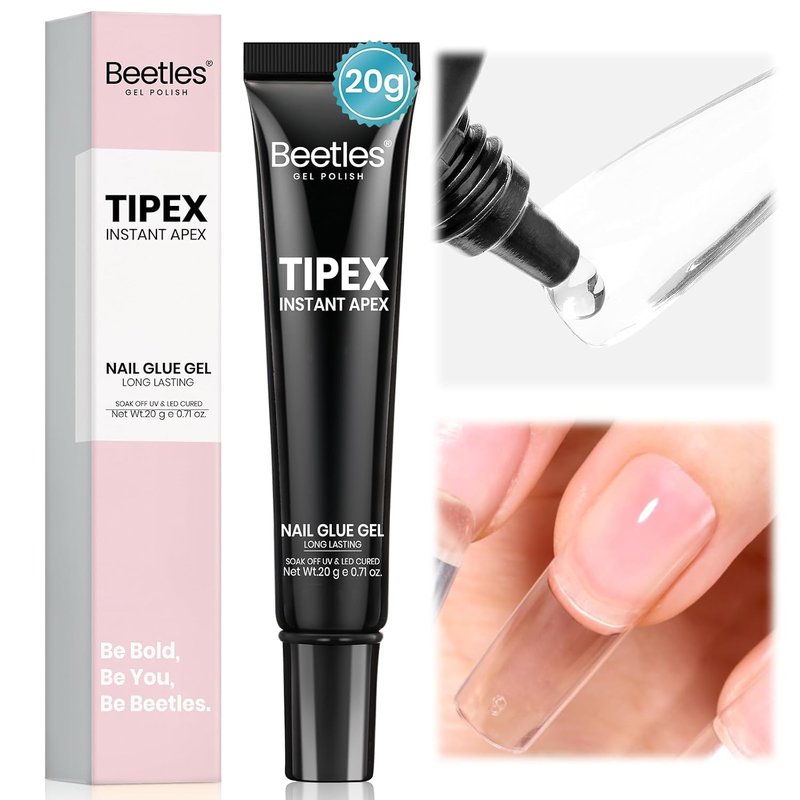 Beetles Nail Glue Gel - Super Strong 20g for Tipex Nail Tips | Long-Lasting, Beginner-Friendly