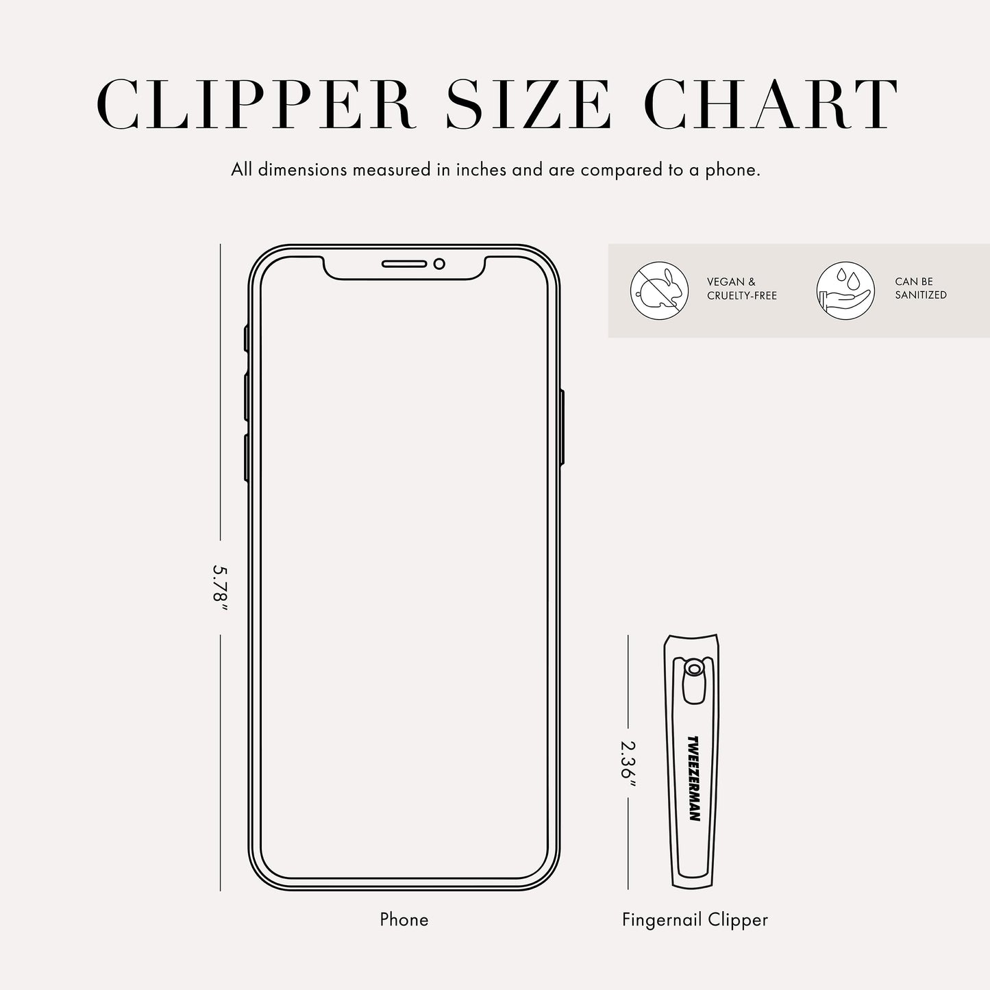 Tweezerman Fingernail Clipper, Stainless Steel