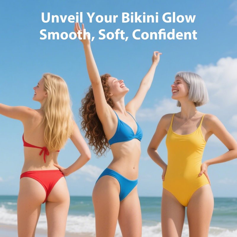Bikini Area Exfoliator with Turmeric,Ingrown Hair & Razor Bump Scrub for Bikini,Underarm & Inner Thigh – Skin Smoothing, Moisturizing,Body Scrub For All the Skin (5.29oz)