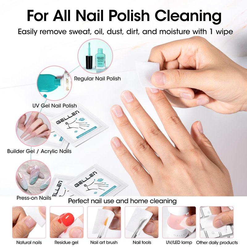 Gellen Nail Care Kit Manicure Tools Kit: Nail Strengthener and 2Pcs Nail File & Buffer 100/180, Cuticle Pusher Pen, Cuticle Oil & Remover, Fork | Nail Clipper & Brush