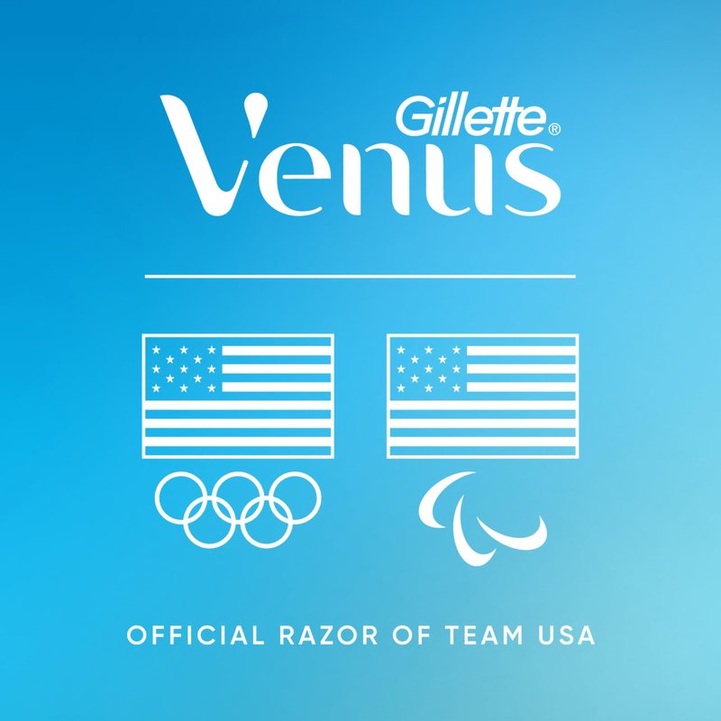Gillette Venus Extra Smooth Sensitive Gold Women's Razor Handle + 2 Blade Refills, includes Shower Holder