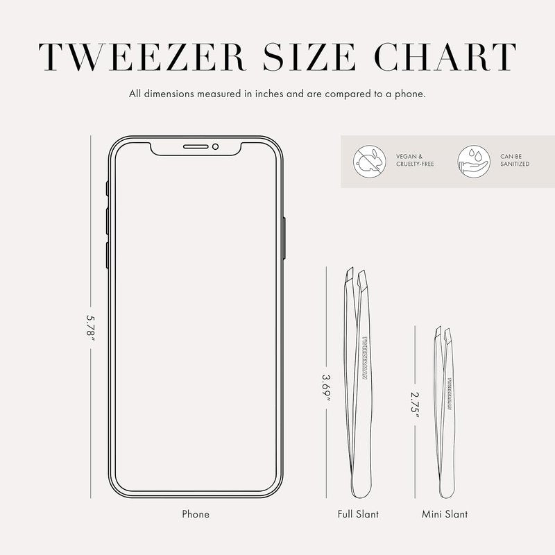 Tweezerman Stainless Steel Slant Tweezers - Precision Eyebrow Tweezers for All | Neon Pink Color