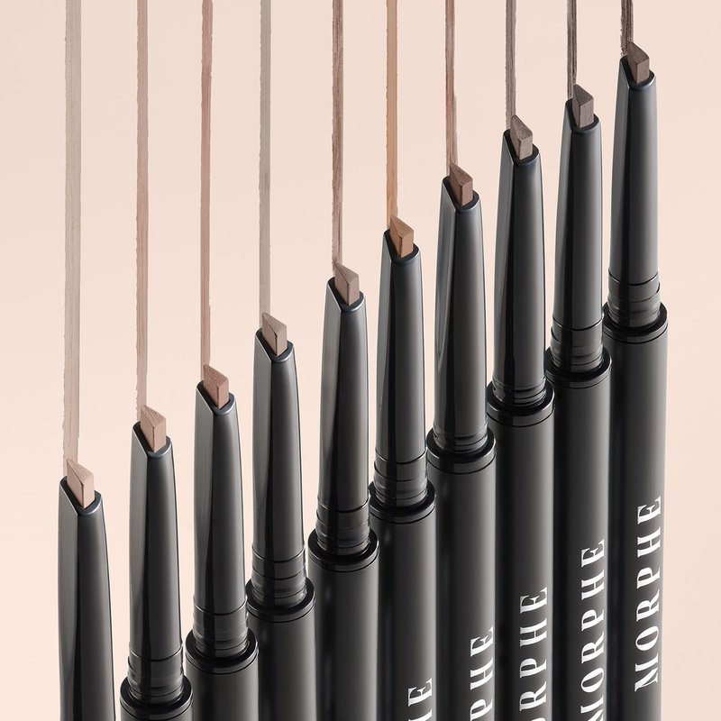 Morphe Definer Dual-Ended Brow Pencil - Precision Slanted Tip for Shaping & Filling - Almond (0.003 oz)