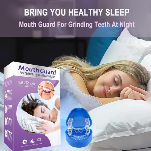 Mouth Guard for Grinding Teeth at Night,8 Pack Night Guards for Teeth Grinding,2 Size Mouth Guard for Sleeping,Reusable Mouth Guards for Clenching Teeth at Night