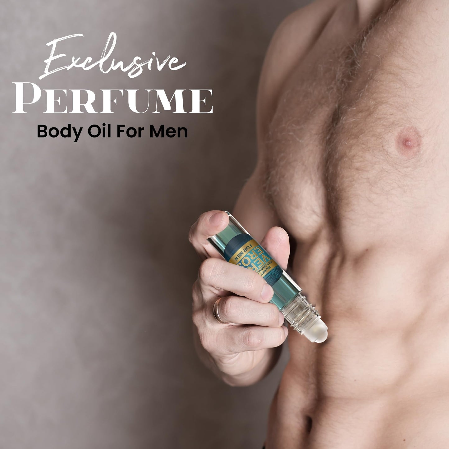 Very Eros Men Cologne Body Oil, Travel Size - Long Lasting Fragrance, Inspired By Eros Men