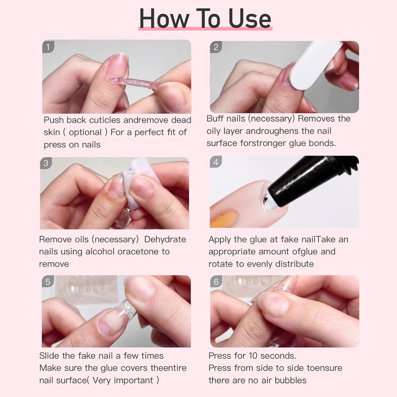 Curvlife 10g Semi-Solid Glue and 20ml Pinpoint Glue Remover Kit - Gel for Press on Nails, Quick Dry No UV Lamp Needed with Gentle Non-Acetone Remover, Fake Nail Tips (Pack of 2)
