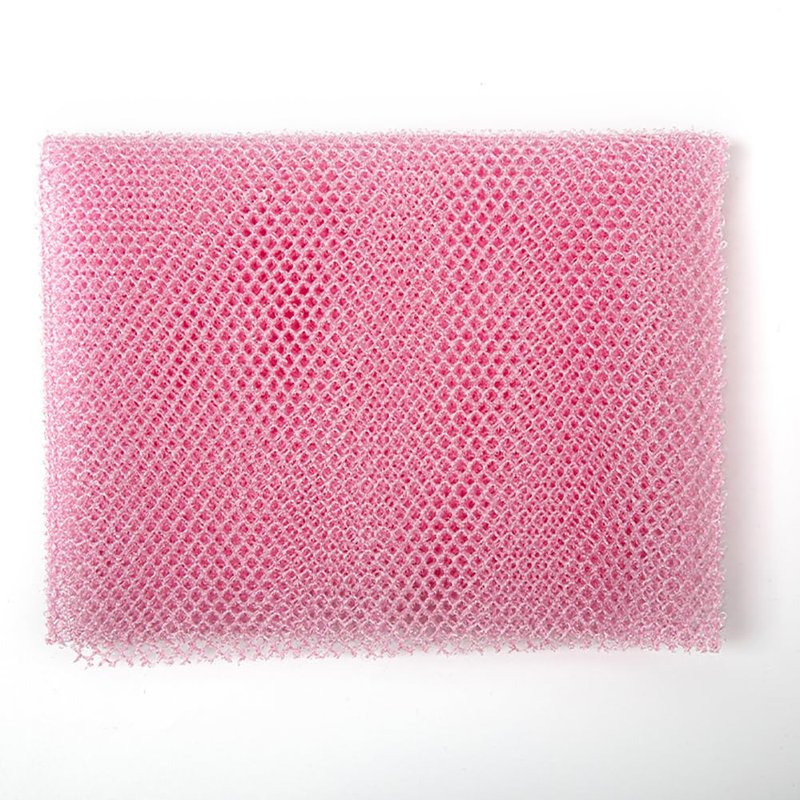 GSHLLO 2 Pcs Knotted Net Sponge Stretchable Exfoliating Net Body Wash Nylon Cloth Net Bathing Shower Sponge Towel Long Mesh Back Sponge Scrubber for Home Travel