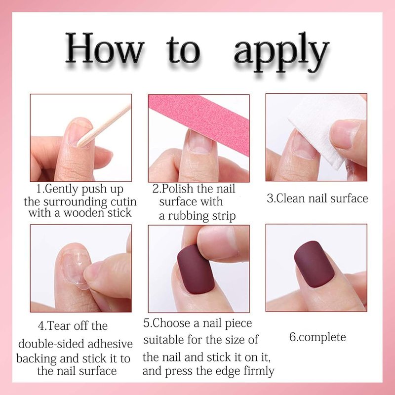 Bright Purple Press On Nails - Short Square Solid Color | 24 Pcs Glossy Full Cover Artificial Nails for Women