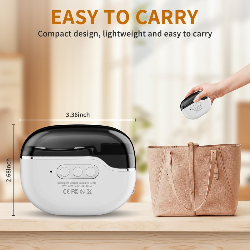 2026 New Electric Nail Clipper for Thick & Brittle Nails, 4-in-1 Rechargeable 3-Speed Nail Trimmer & Polisher with LED Light, Gel Nail Lamp & Storage, Ideal for Seniors, Adults & Kids, Fingers & Toes