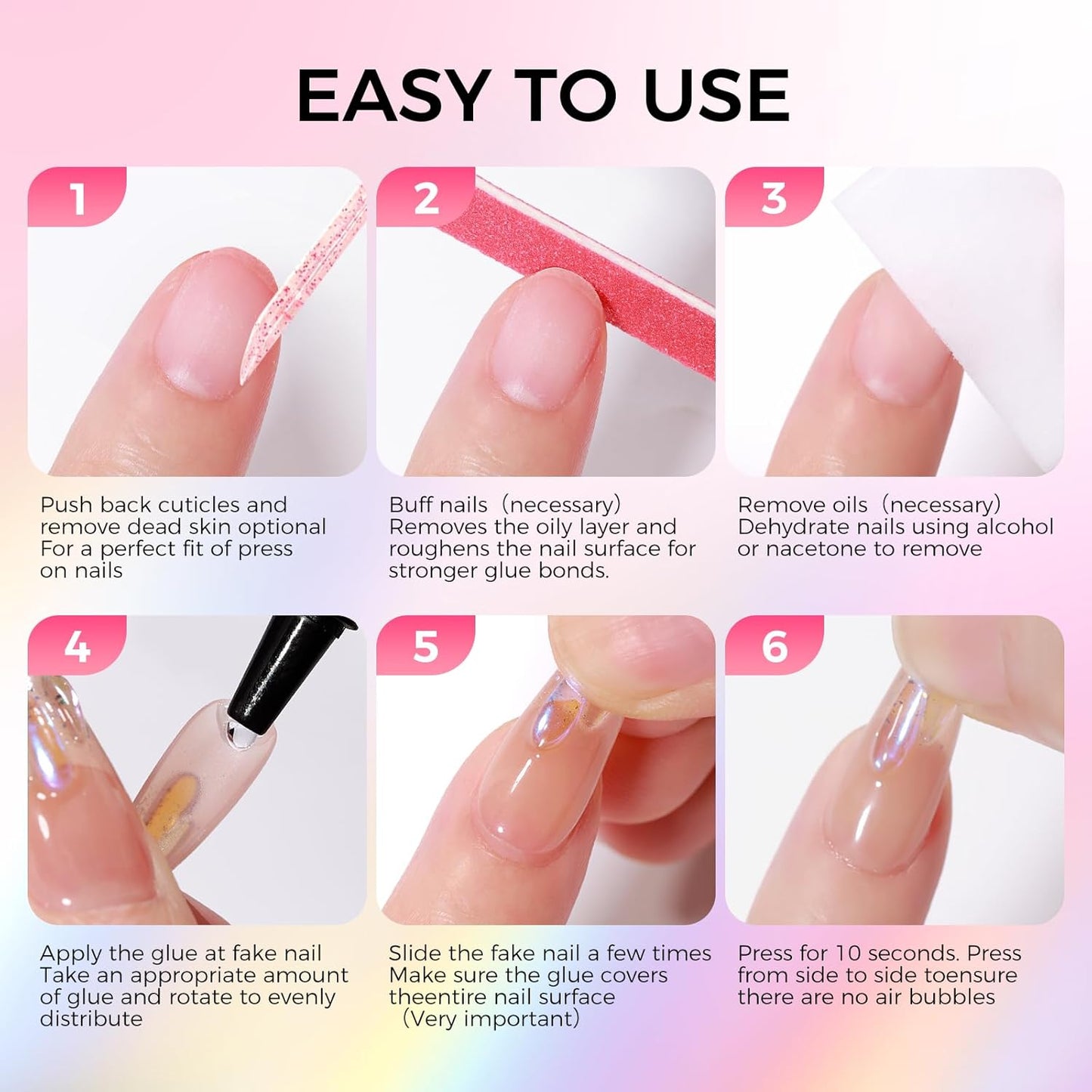 Strong Nail Glue - 30ML Quick-Drying Adhesive for Press-On & Acrylic Nails | Long-Lasting Formula
