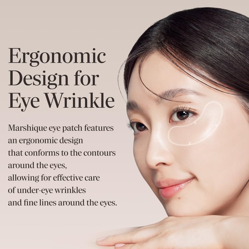Marshique Hydrogel Under Eye Patches - Gifts for Women - Reduce Dark Circles, Puffy Eyes, Undereye Bags, Wrinkles - Non-slip Under Eye Mask - Tape Tox - Korea beauty Care (9 Pairs)