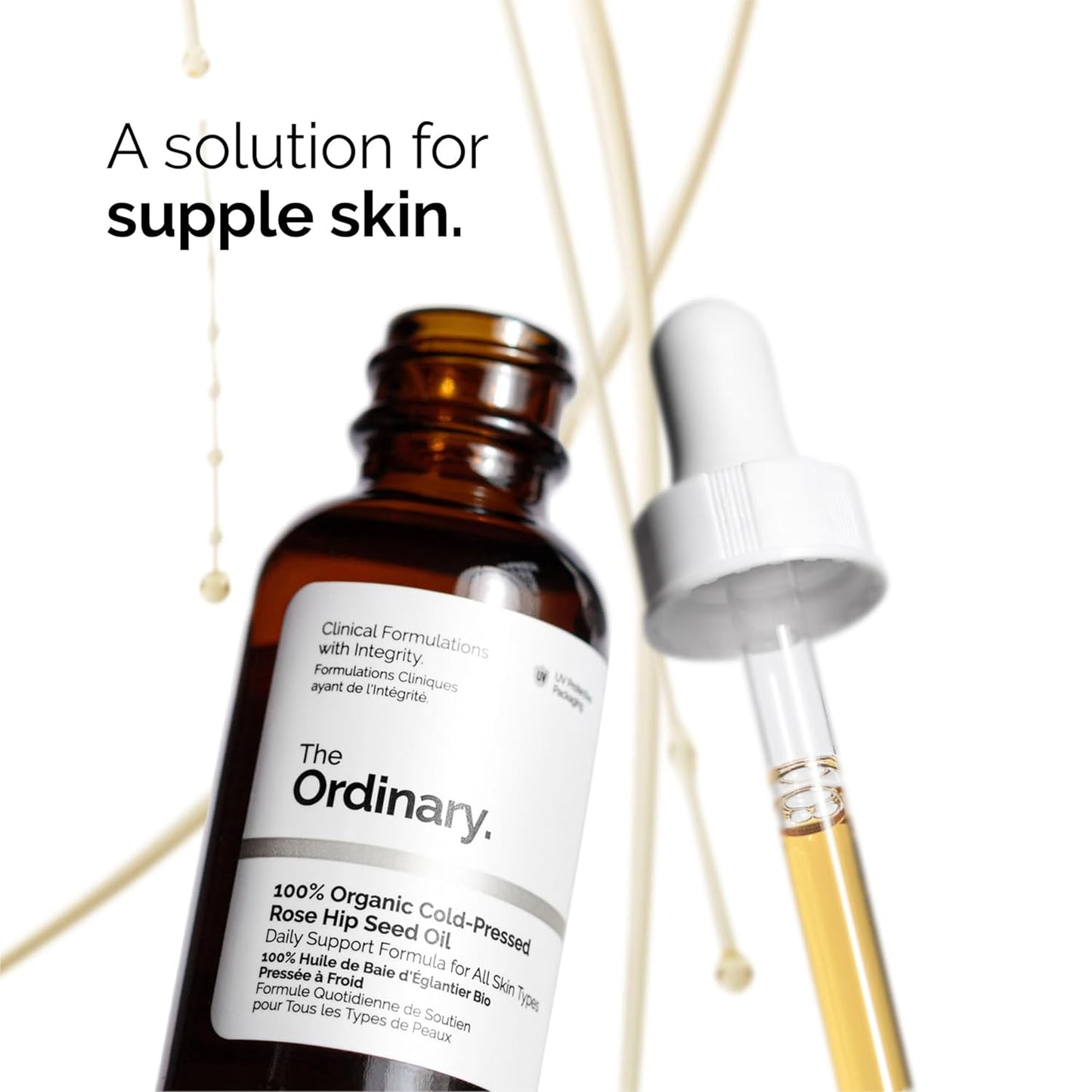 The Ordinary Brighten & Balance Collection | Skin Care Bundle with Hyaluronic Acid, Niacinamide & Organic Rose Hip Oil - 3-Piece Set