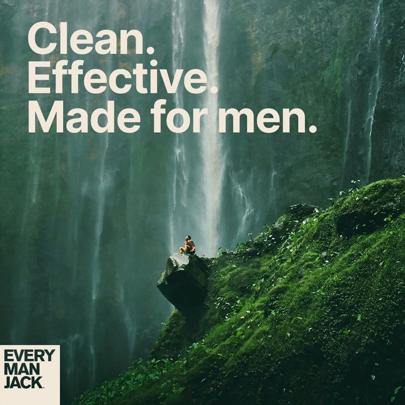Every Man Jack Men's Deodorant - 48-Hour Odor Defense Blend - Aluminum Free - Contains Postbiotics, Tapioca Starch & Oat Powder - Pacific Surf Scent - 2.6 oz (2 Pack)
