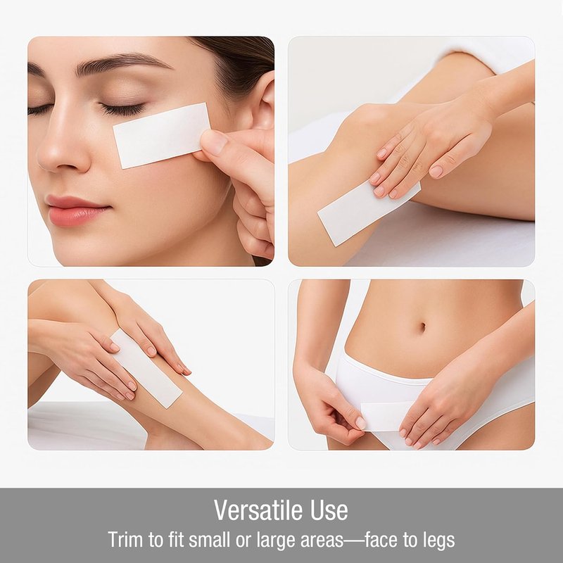 Large Non-Woven Waxing Strips - 1250 Count Heavy Duty 90 GSM Hair Removal Paper | Tear-Resistant for Body & Face