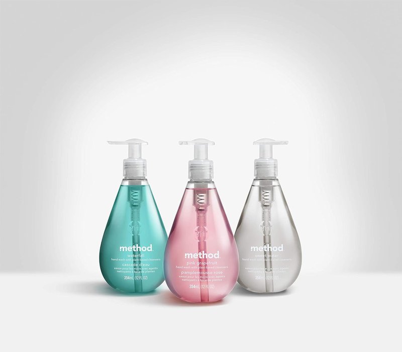 Method Gel Hand Soap - Sweet Water Scent | 12 Fl Oz (Pack of 6) - Gentle & Hydrating Formula
