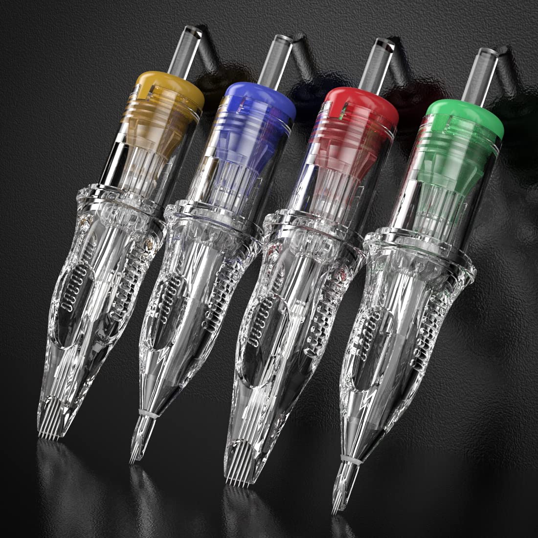 Dragonhawk Extreme Professional Tattoo Cartridge Needles #10 Assorted - 20Pcs 1003RL for Rotary Tattoo Pen Round Liner Smooth Ink Flow