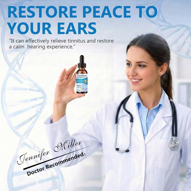 Tinnitus Relief for Ringing Ears,Natural Herbal Drops,Reduces Ear Noise and Improves Hearing for Men & Women, 2Fl Oz