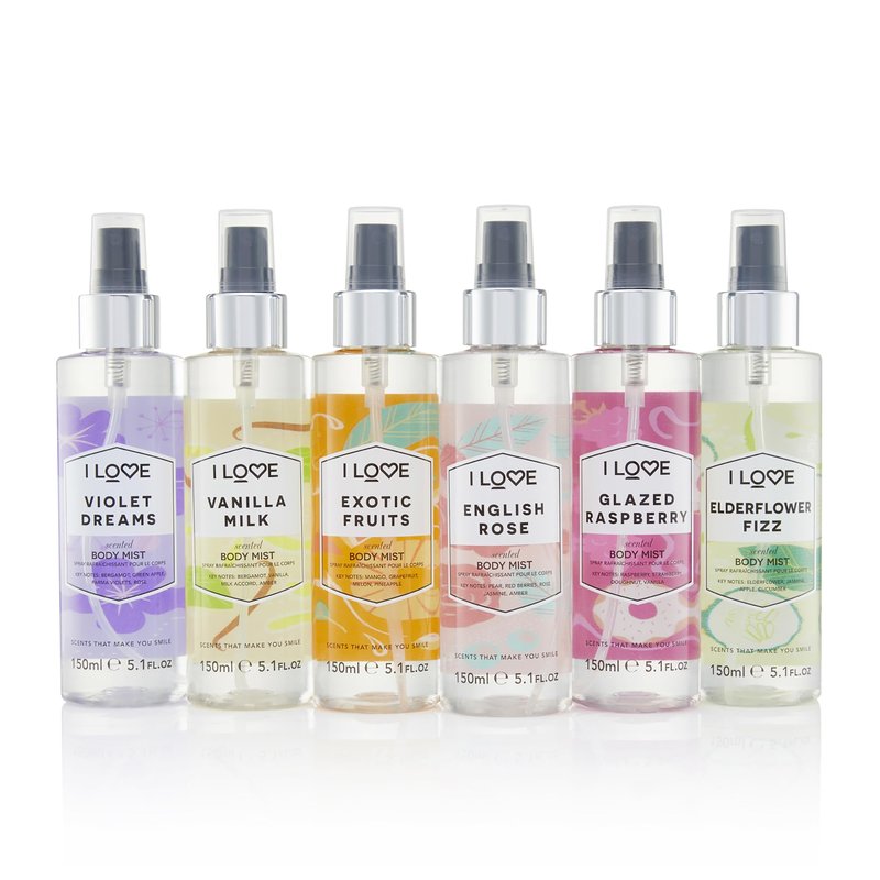 I Love Signature Violet Dreams Long Lasting, Fast Drying, Non Sticky Body Mist For Her 150ml