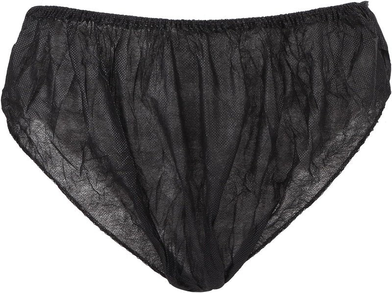 ZASCHMOY 50pcs Disposable Black Underwear, One Size Fits Most Portable Travel Underwear for Women And Men Outdoor Tourism Hotel