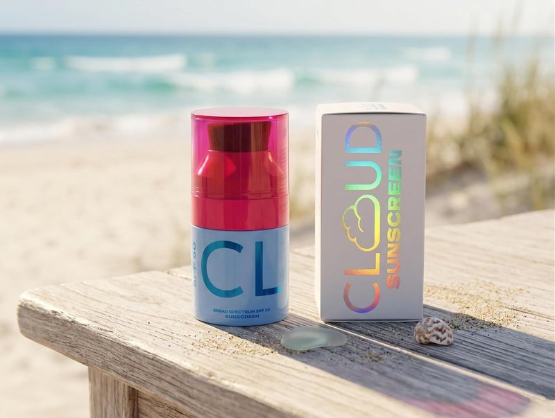 CLOUD Mineral Sunscreen Lotion - SPF 50 - No-Mess Applicator for Family & Kids | Reef Safe, Fragrance Free, Moisturizing
