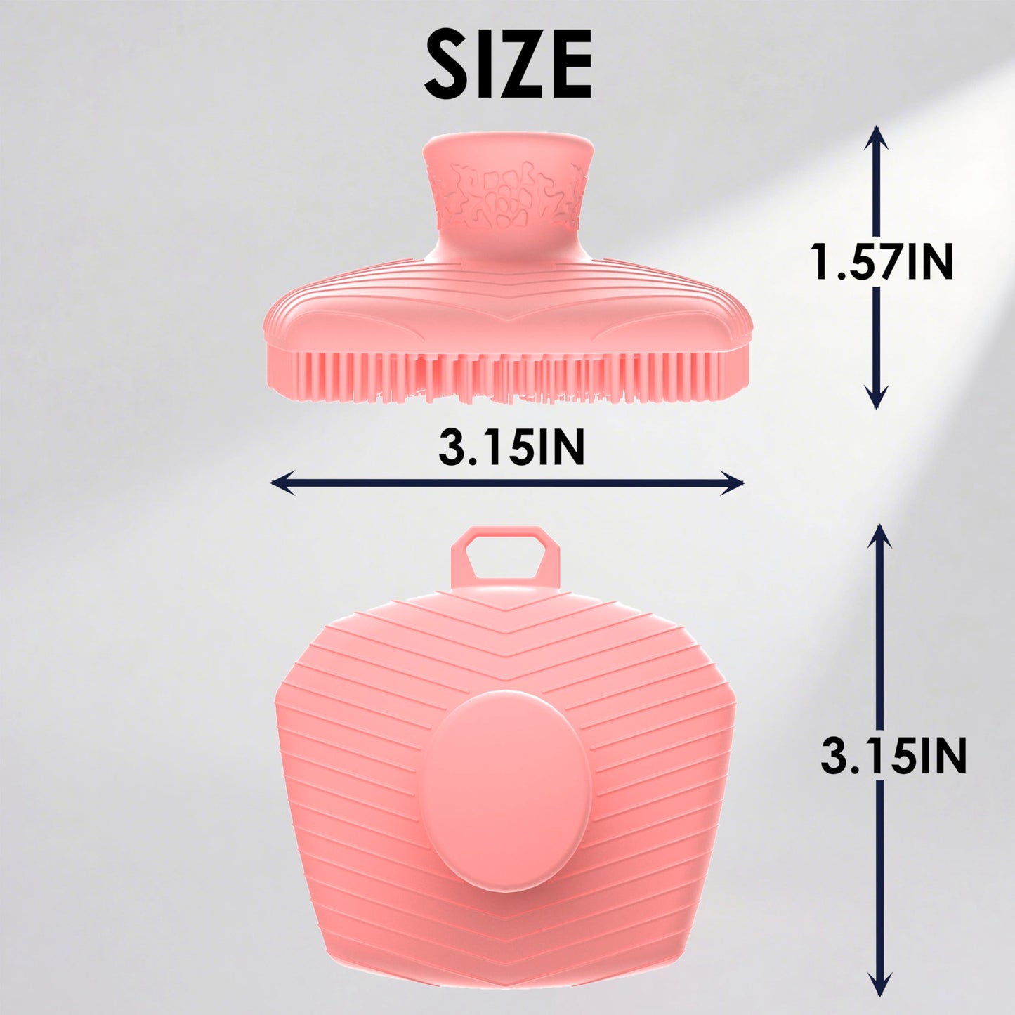 RamPula Face Scrubber & African Net, Silicone Exfoliating Brush for Men, Facial Cleansing Brush, Manual Waterproof Cleansing Skin Care, Blackhead Removing Pore Cleansing Massaging Face Brushes - Pink