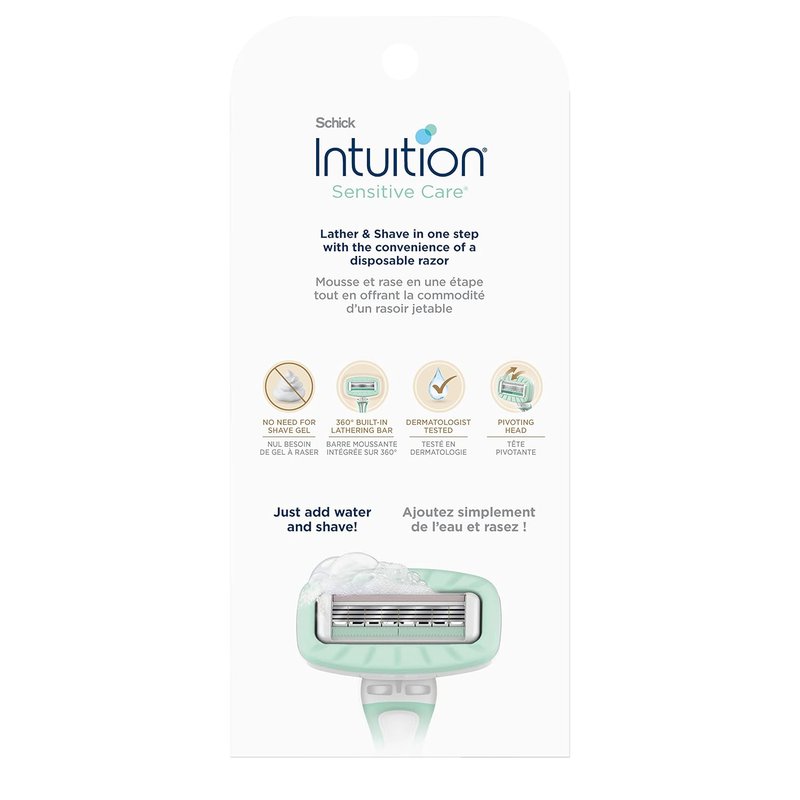 Schick Intuition Disposable Razors - Sensitive Skin with Aloe, 3 Count | Women's Travel Razors