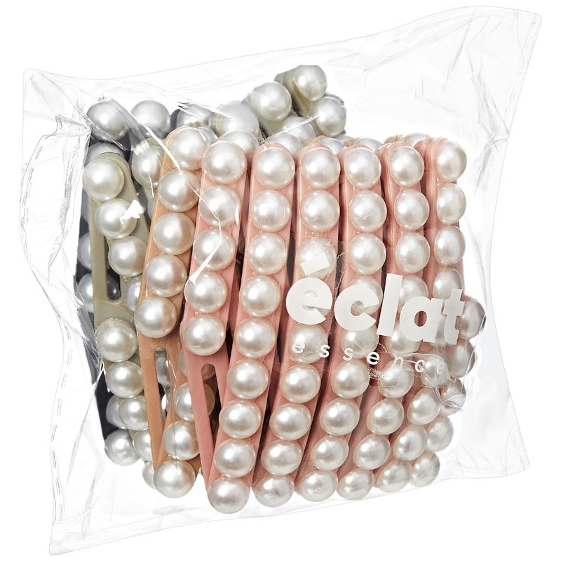 Éclat Folding Hair Band – Foldable Anti-Slip Headband for Women, Lightweight Durable Compact, Secure Comfy Fit, Y2K Fashion (4 Pack, Multicolor Pearl)