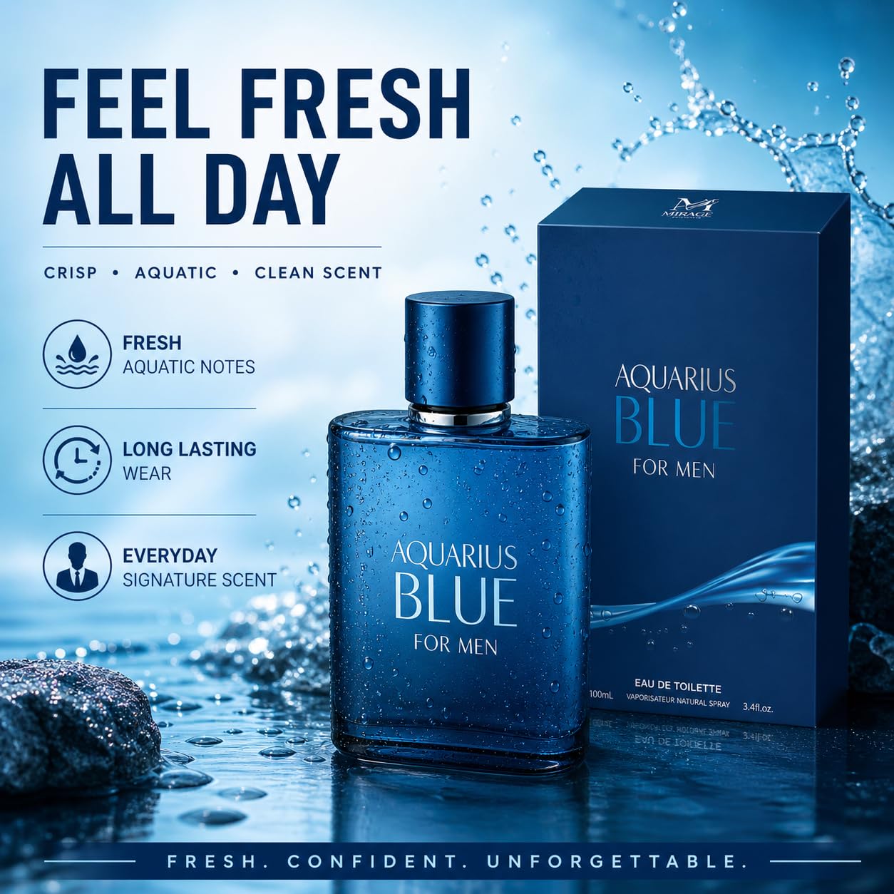 Verse Adonis Men’s Cologne Gift Set – 4 Fragrance Collection (Energetic, Pour Homme, Aquarius Blue, Uomo Fantasy) – Long Lasting Cologne Sprays with Fresh, Citrus, Woody Notes – 3.4 Fl Oz Each