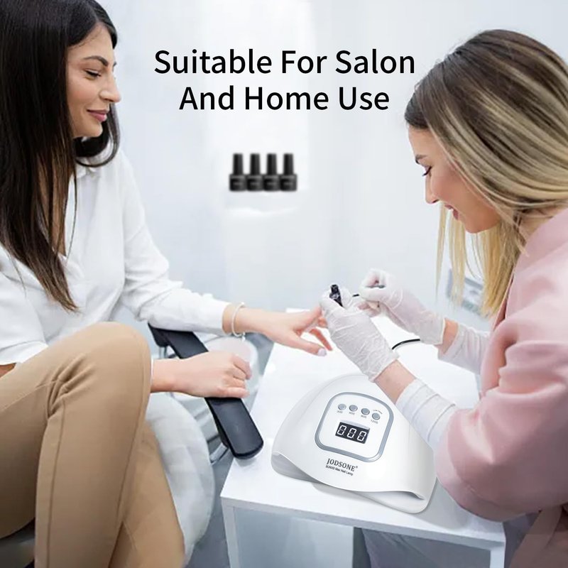 UV LED Nail Lamp - Professional Nail Dryer for Gel Polish with Automatic Sensor & 4 Timers | Fast Drying