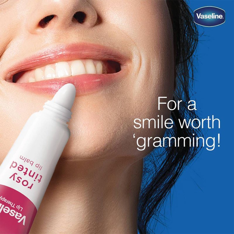 Vaseline Lip Therapy Advanced Healing Lip Balm Original & Rosy Lips Twin Packs, 4 Tubes Total, 0.35 Oz Ea