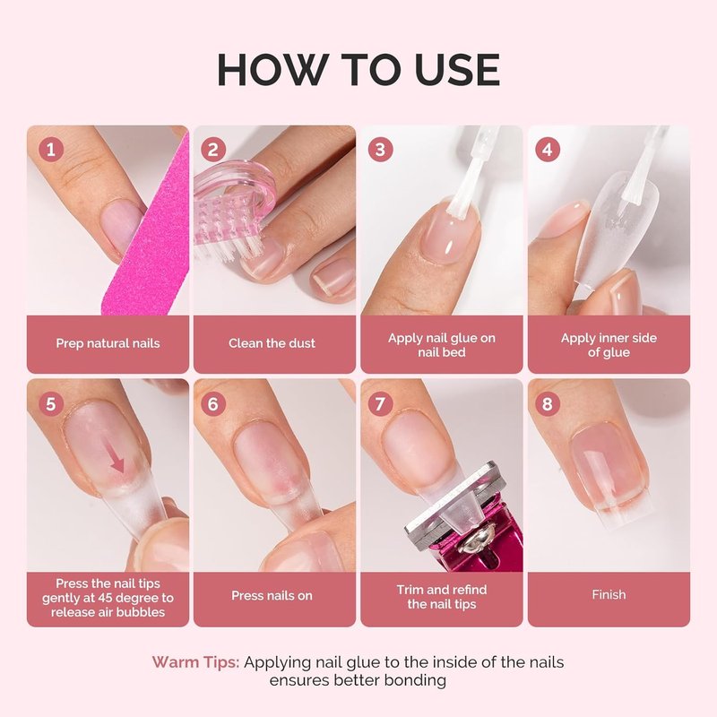 MelodySusie Nail Glue - Quick-Drying, Super Strong Adhesive for Press-On Nails | 10ml
