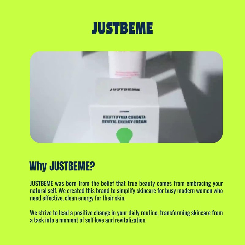 JUSTBEME Houttuynia Cordata Revital Energy Gel To Foam Cleanser/Cleanser for Face, Makeup Blackhead Remover, Korean Skin Care (200ml / 6.76 fl oz)