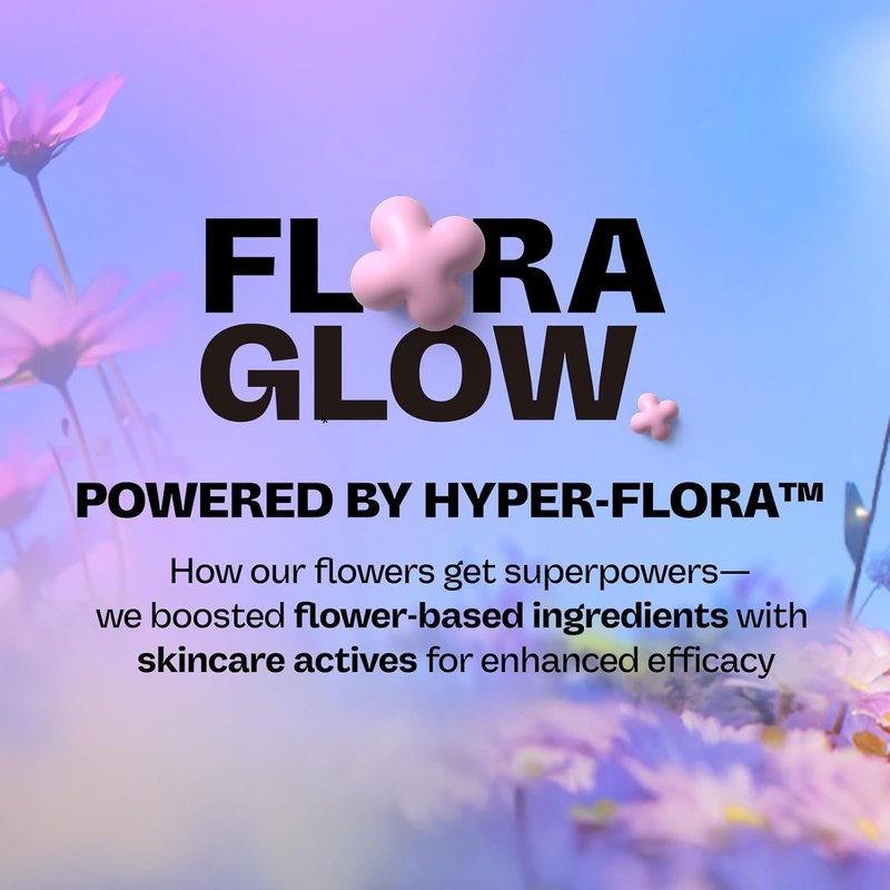 Flora Glow Rose Daily Liquid Mask - Hydrating & Exfoliating Korean Leave-On Face Mask with Hyaluronic Acid & Peptides | All Skin Types