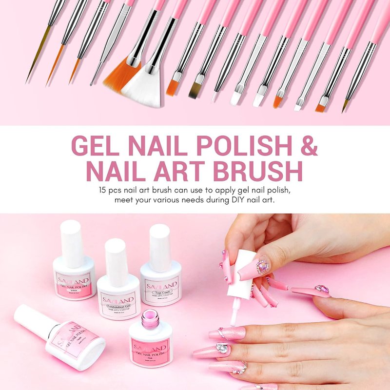 Acrylic Nail Kit - Complete Set with Nail Drill, Brushes & Gel Polish | Perfect for Starters & DIY Nail Art
