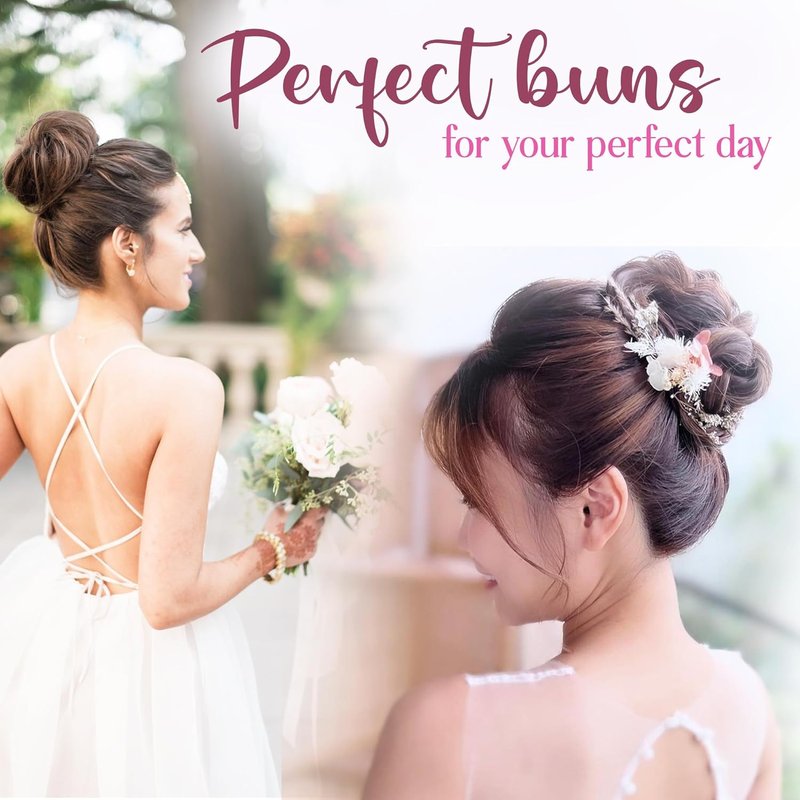 Hair Bun Maker - French Twist Hair Wrap Snap Tool for Effortless Updos | 1 Brown & 1 Dark Brown
