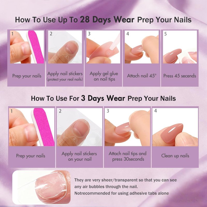 JOYVVEW Pastel Soft Blue Press on Nails Short Oval, 32 Pcs 16 Sizes Soft Gel Fake Nails Press ons Almond, Natural Glossy Opaque Glue on Nails with Glue, Acrylic False Nail for Women Daily Looks