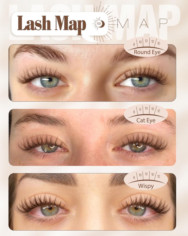 Brown Lash Clusters 8-10-12MM Short Wispy Eyelash Extensions with Natural C Curl and Flexible Clear Band 144Pcs Pestañas Postizas Marrón, Easy Application, For Blondes and Redheads