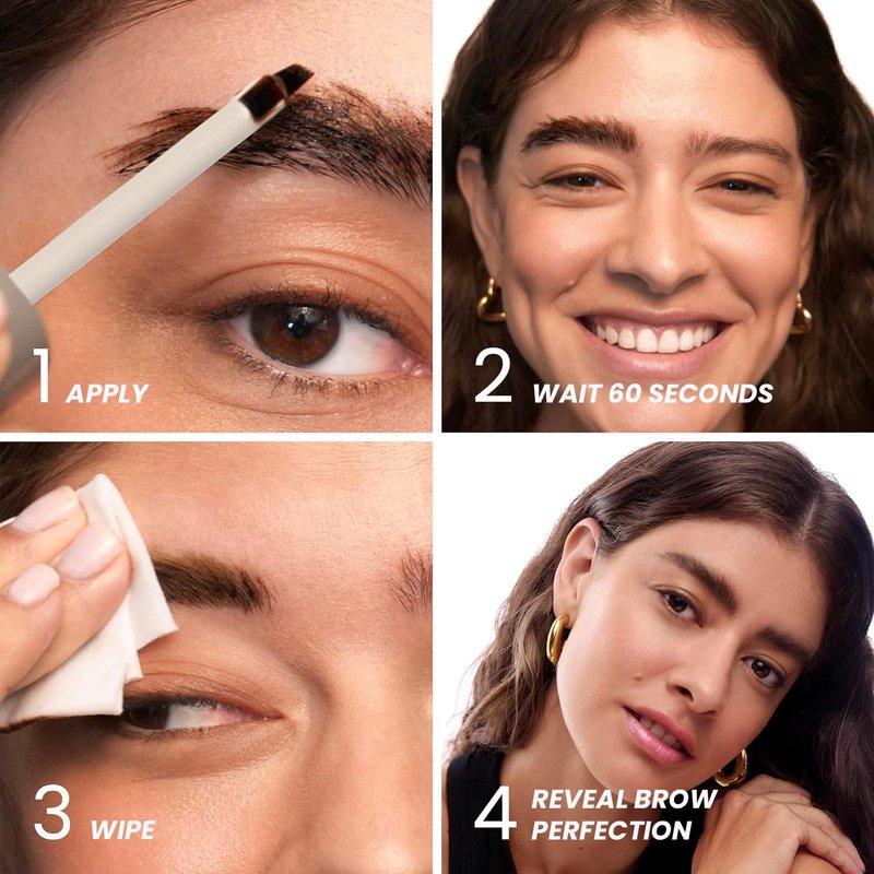 Wonderskin 1440 Eyeliner - Waterproof Smudge-Proof Formula | Long-Lasting Brow Tint & Masque (Dark Brunette)