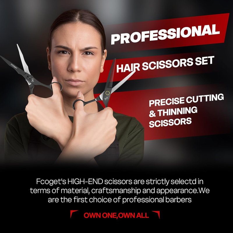 Skiennix Professional Hair Cutting Scissors - High-End 440C Stainless Steel Shears | 6.8 Inch Right-Handed Design for Salon & Home Use
