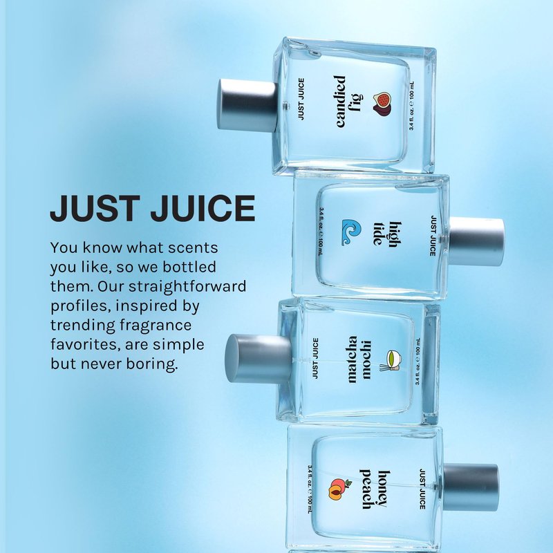 Just Juice Honey Peach - Fruity Vanilla Perfume for Women and Men - Sweet, Juicy Perfume with Clementine, Peach, Honey, Vanilla Notes - 3.4 oz