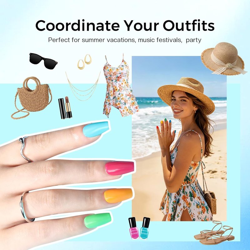 Morovan 15-Color Quick Dry Nail Polish Gift Set - Vibrant 0.27oz Shades for Women