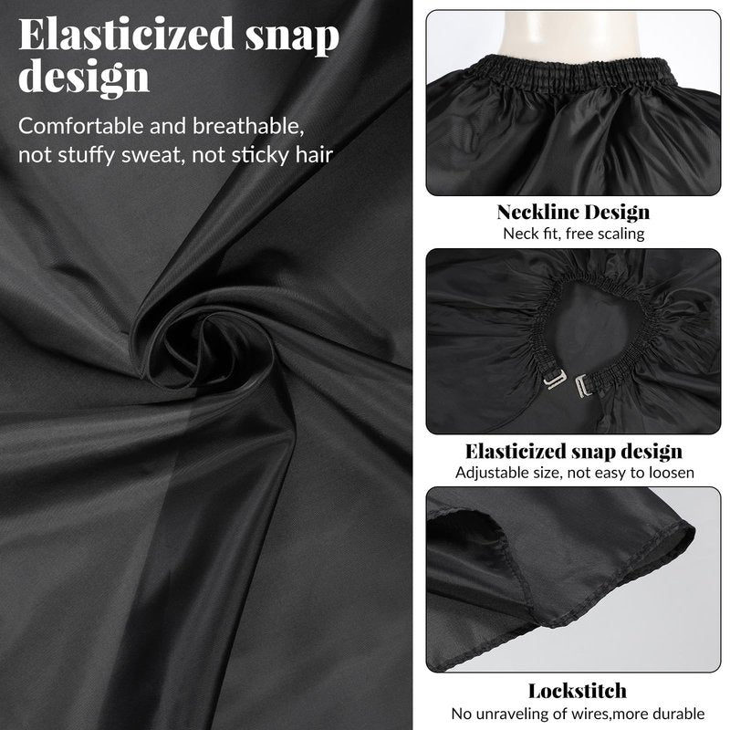 Yuanan 10 Pack Waterproof Hair Cutting Cape, 55''x 47'' Barber Capes with Adjustable Snap Professional Hair Cutting Cape Barber Salons Apron for Women, Men Professional and Home Use