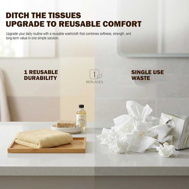 Utopia Towels 60-Pack Cotton Washcloths Set - Premium Flannel, Highly Absorbent, Soft Feel | Beige