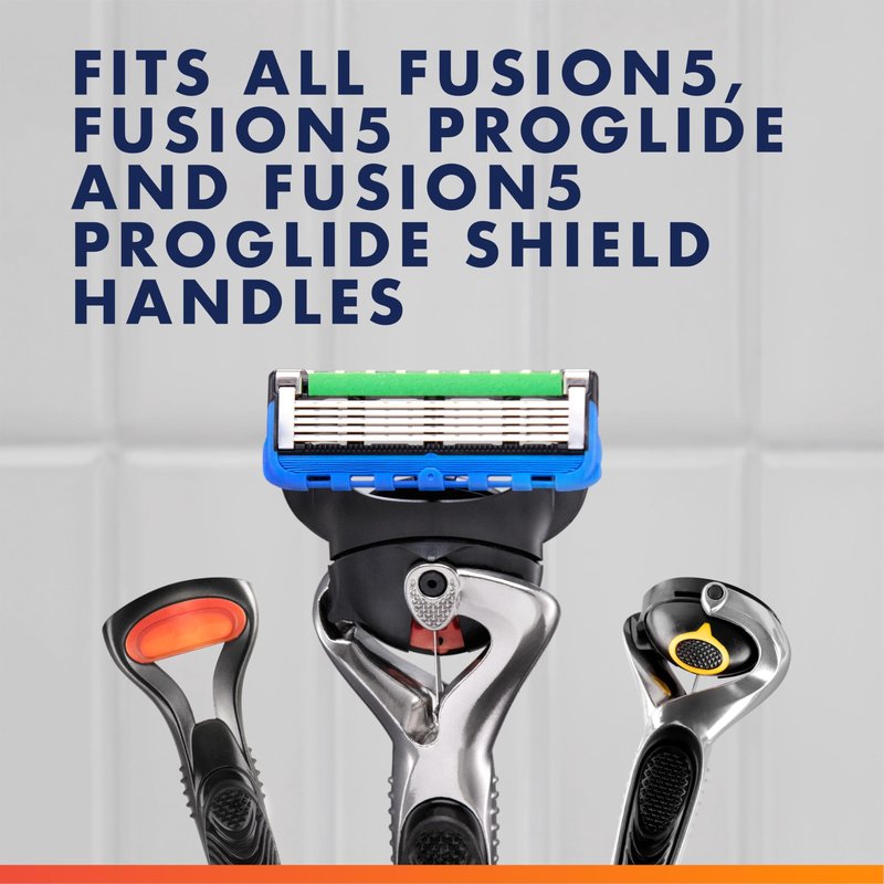 Gillette Fusion5 and ProGlide Men's Razor Blade Refills, 5-Blade Cartridges, Variety Pack, 12 Count