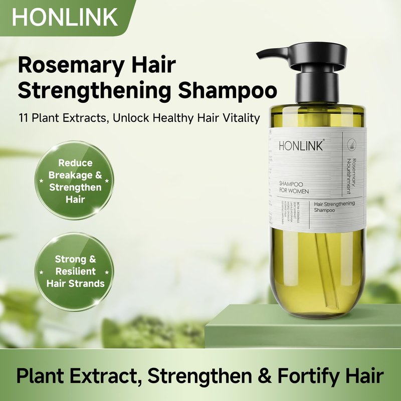 HONLINK Biotin Volumizing Shampoo for Fuller-Looking Hair – Scalp Care Formula with Argan Oil for Lightweight Strength, Hydration & Natural Shine, for Women & Men, 300ml