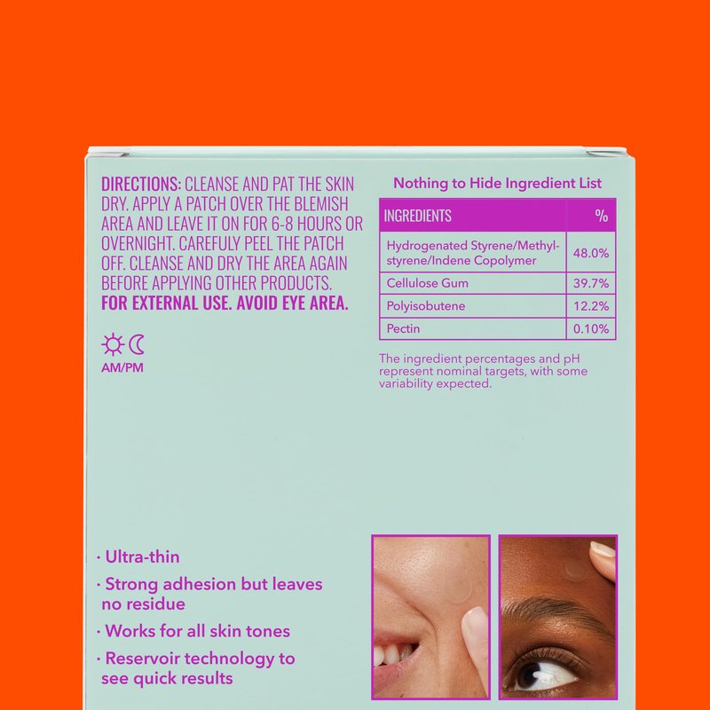 Good Molecules Pimple Patches for Face, 60 Pack – Ultra-Thin Hydrocolloid Patches, Invisible Under Makeup, Conceals Blemishes, Blackheads & Zits, Suitable for Acne-Prone Skin