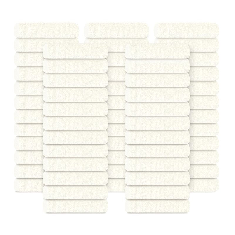 Tens Towels Pack of 60 Washcloths, 12 x 12 Inches, Lighter Weight, Quick to Dry, Super Soft & Absorbent, Gentle Face Towels, Hotel Quality, Perfect for Bathroom, Gym, Spa (Ivory, 60 Pack)