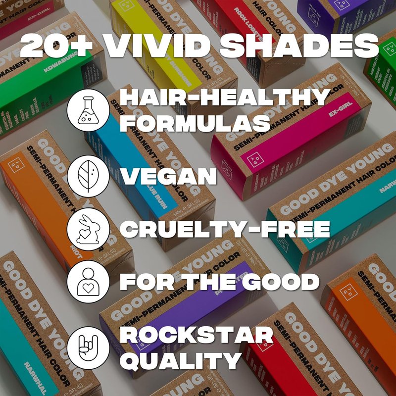 Good Dye Young Semi-Permanent Pink Hair Color - Vegan, Non-Damaging Formula | 5FL OZ, Lasts Up to 24 Washes
