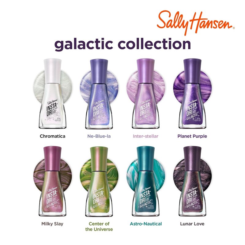 Sally Hansen Insta-Dri Galactic Nail Polish - Quick Dry, Streak-Free Shine | Celestial Lilac | 111 Inter-Stellar